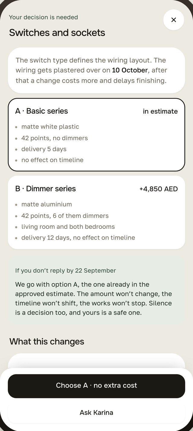 Decision options